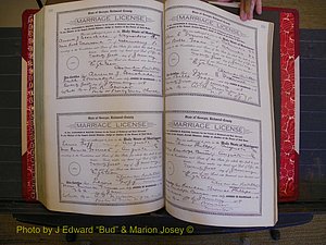 Richmond Marriages, Book KK, 1917-1918 P 550-551.JPG