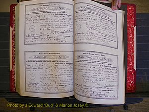 Richmond Marriages, Book KK, 1917-1918 P 564-565.JPG