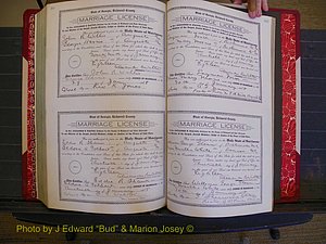 Richmond Marriages, Book KK, 1917-1918 P 568-569.JPG