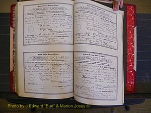 Richmond Marriages, Book KK, 1917-1918 P 612-613.JPG