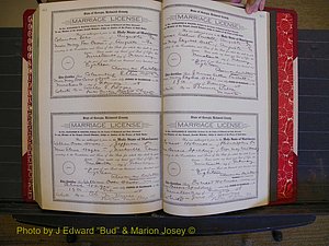 Richmond Marriages, Book KK, 1917-1918 P 614-615.JPG