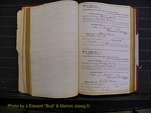 Richmond Marriages, Book L, 1881-1887 P 101.JPG