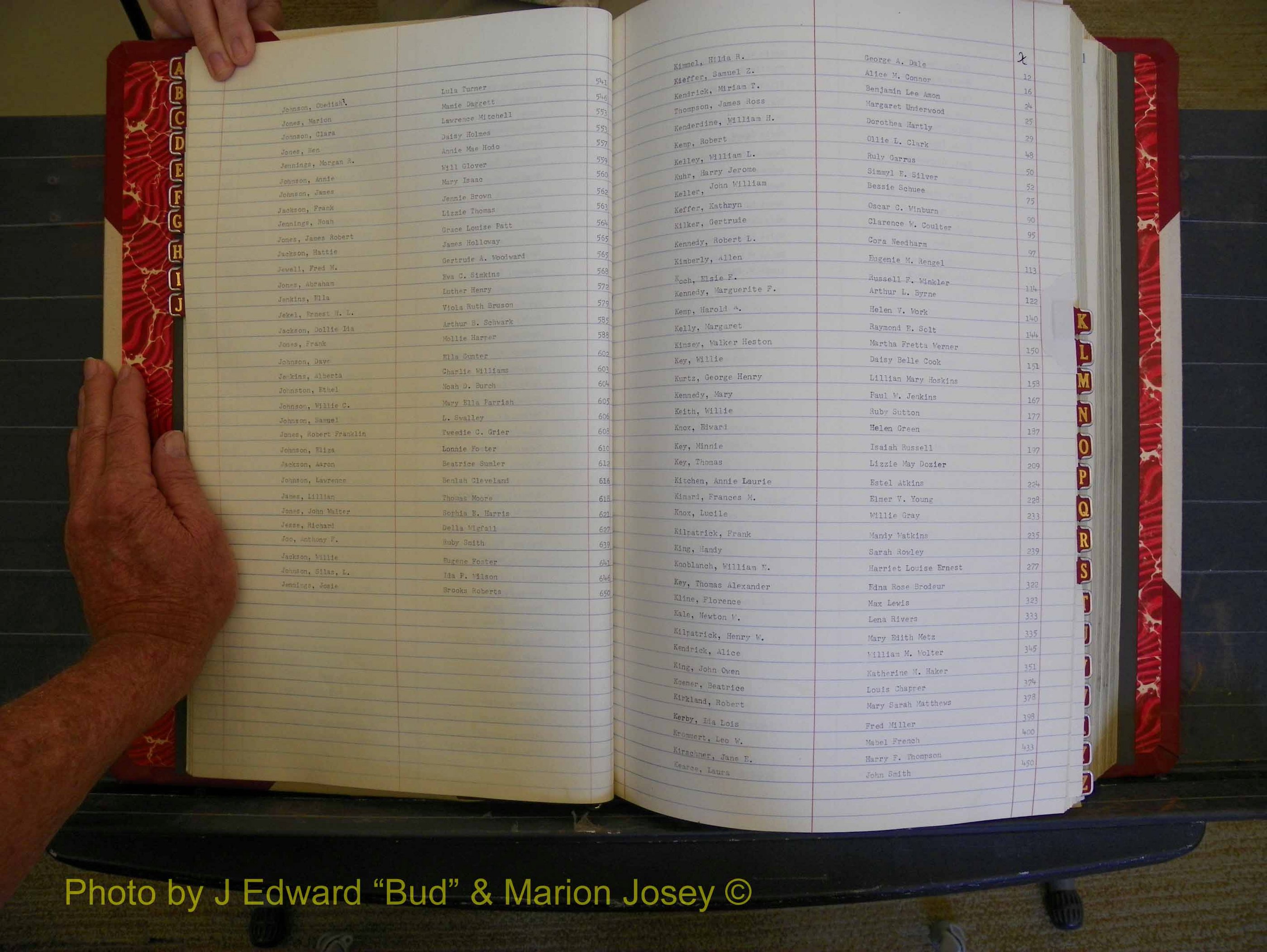 Richmond Marriages, Book LL, 1918 Index J & K (121).JPG