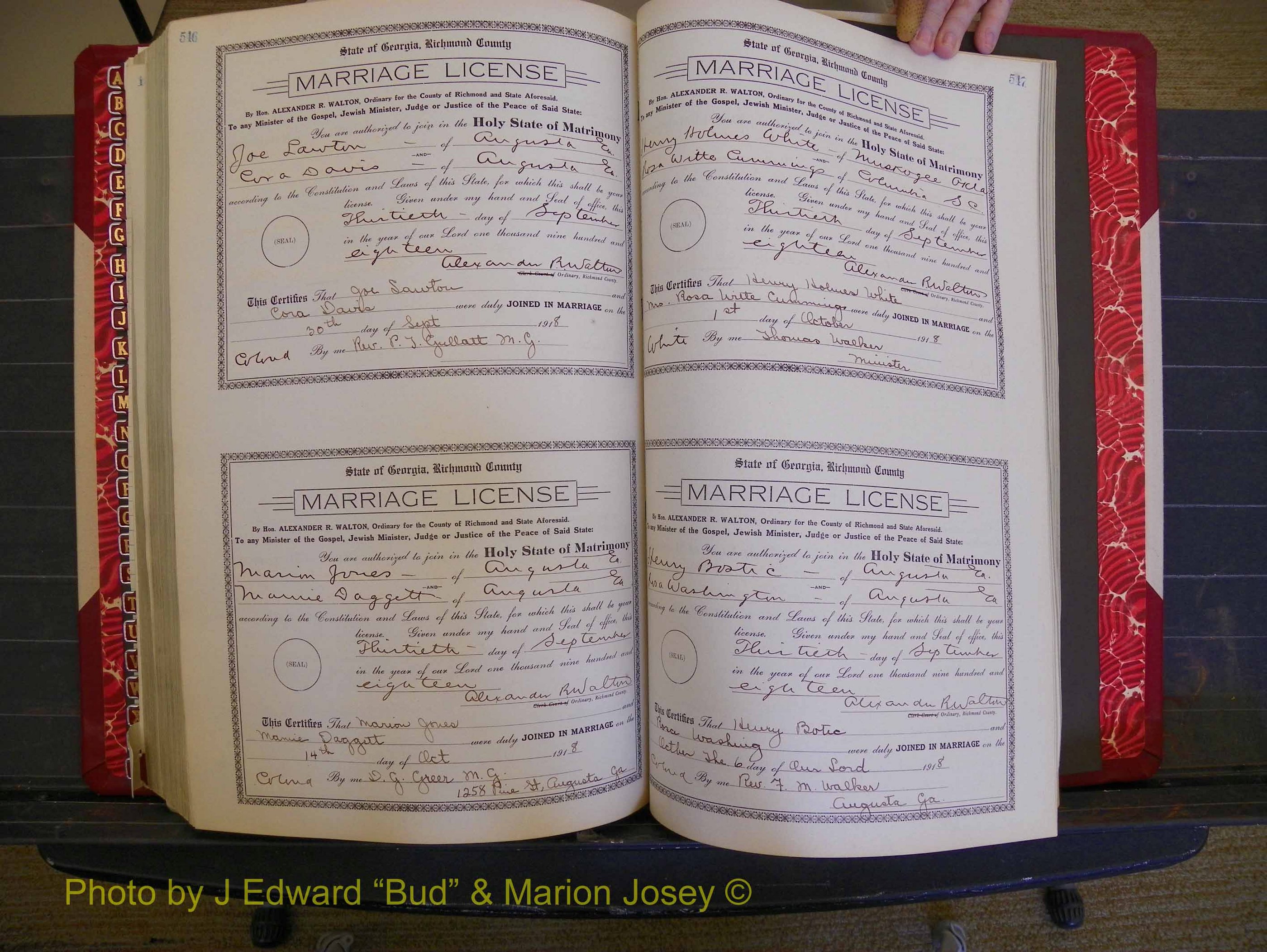 Richmond Marriages, Book LL, 1918 P 546-547.JPG