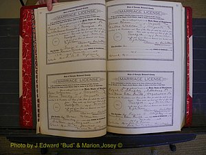 Richmond Marriages, Book LL, 1918 P 012-013.JPG