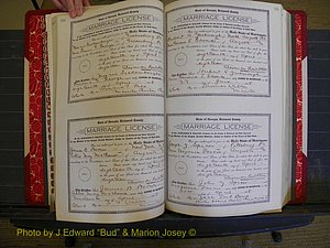 Richmond Marriages, Book LL, 1918 P 120-121.JPG