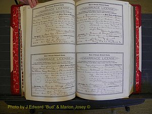 Richmond Marriages, Book LL, 1918 P 158-159.JPG