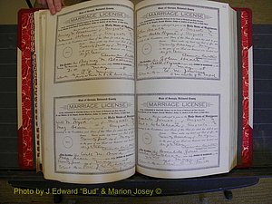 Richmond Marriages, Book LL, 1918 P 206-207.JPG