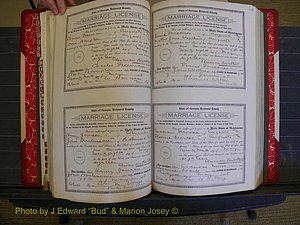 Richmond Marriages, Book LL, 1918 P 220-221.JPG