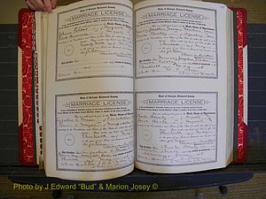 Richmond Marriages, Book LL, 1918 P 222-223.JPG