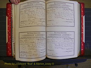 Richmond Marriages, Book LL, 1918 P 224-225.JPG