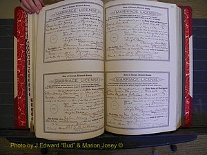 Richmond Marriages, Book LL, 1918 P 228-229.JPG
