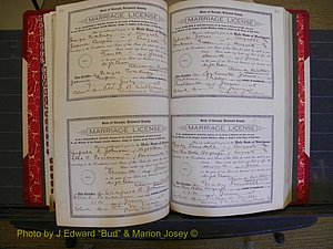 Richmond Marriages, Book LL, 1918 P 252-253.JPG