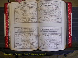 Richmond Marriages, Book LL, 1918 P 260-261.JPG