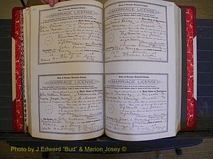 Richmond Marriages, Book LL, 1918 P 262-263.JPG