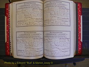 Richmond Marriages, Book LL, 1918 P 266-267.JPG