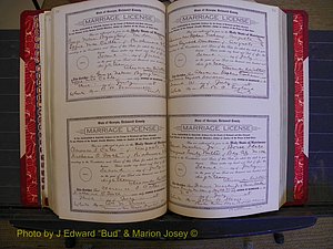 Richmond Marriages, Book LL, 1918 P 306-307.JPG