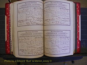 Richmond Marriages, Book LL, 1918 P 308-309.JPG