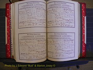 Richmond Marriages, Book LL, 1918 P 318-319.JPG