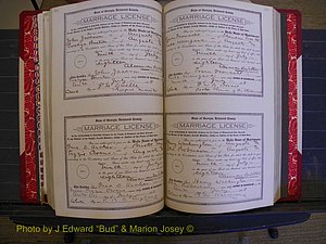 Richmond Marriages, Book LL, 1918 P 324-325.JPG