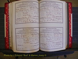 Richmond Marriages, Book LL, 1918 P 330-331.JPG
