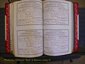 Richmond Marriages, Book LL, 1918 P 352-353.JPG