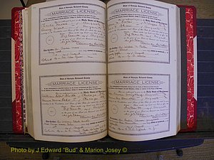 Richmond Marriages, Book LL, 1918 P 416-417.JPG