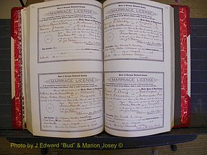 Richmond Marriages, Book LL, 1918 P 420-421.JPG