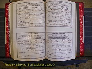 Richmond Marriages, Book LL, 1918 P 436-437.JPG