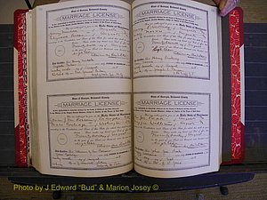 Richmond Marriages, Book LL, 1918 P 444-445.JPG