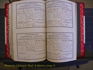 Richmond Marriages, Book LL, 1918 P 460-461.JPG