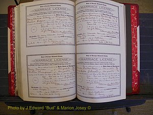 Richmond Marriages, Book LL, 1918 P 484-485.JPG