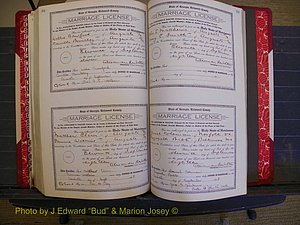 Richmond Marriages, Book LL, 1918 P 496-497.JPG