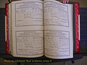 Richmond Marriages, Book LL, 1918 P 508-509.JPG