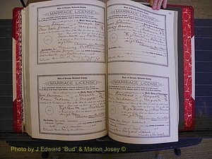 Richmond Marriages, Book LL, 1918 P 514-515.JPG