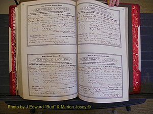 Richmond Marriages, Book LL, 1918 P 522-523.JPG