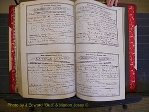 Richmond Marriages, Book LL, 1918 P 524-525.JPG