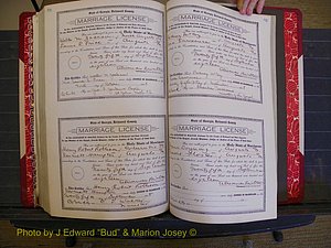 Richmond Marriages, Book LL, 1918 P 536-537.JPG