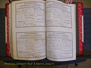 Richmond Marriages, Book LL, 1918 P 544-545.JPG