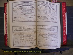Richmond Marriages, Book LL, 1918 P 568-569.JPG