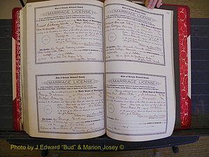 Richmond Marriages, Book LL, 1918 P 574-575.JPG