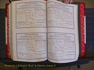 Richmond Marriages, Book LL, 1918 P 582-583.JPG