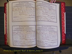 Richmond Marriages, Book LL, 1918 P 586-587.JPG