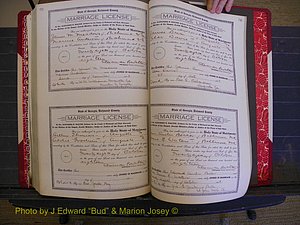 Richmond Marriages, Book LL, 1918 P 598-599.JPG
