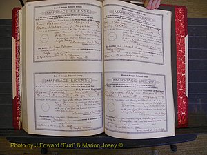 Richmond Marriages, Book LL, 1918 P 612-613.JPG