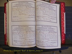 Richmond Marriages, Book LL, 1918 P 616-617.JPG