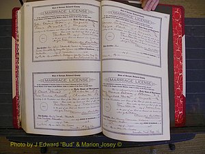 Richmond Marriages, Book LL, 1918 P 630-631.JPG