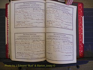 Richmond Marriages, Book LL, 1918 P 638-639.JPG