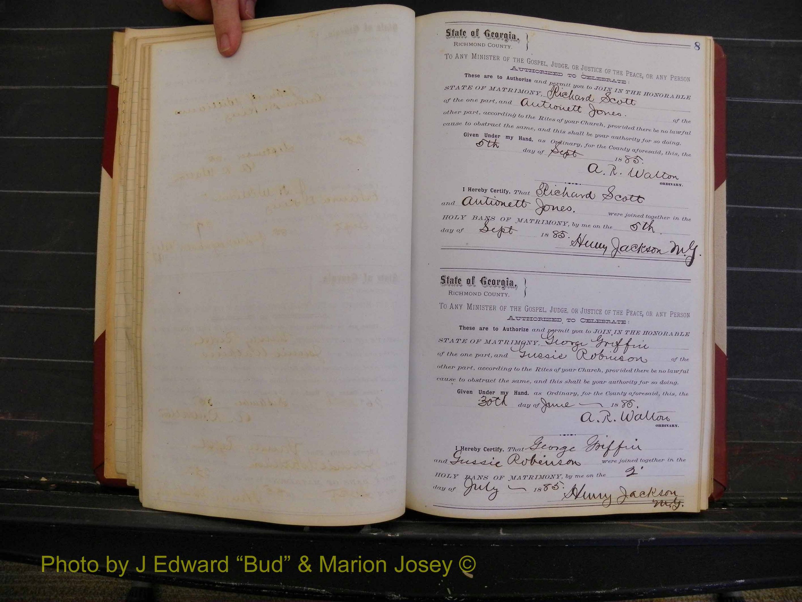 Richmond Marriages, Book O, 1881-1887 P 008.JPG
