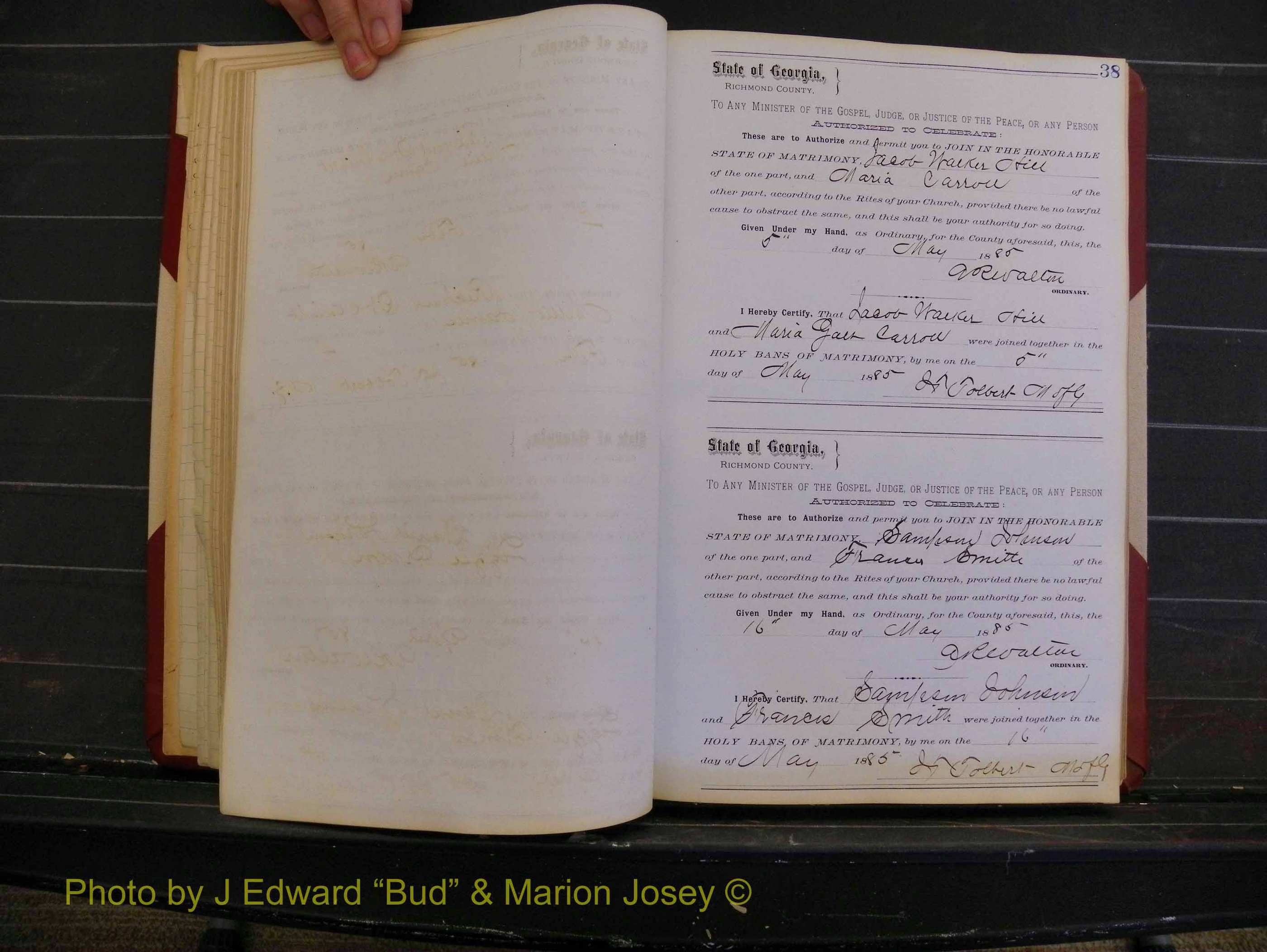 Richmond Marriages, Book O, 1881-1887 P 038.JPG
